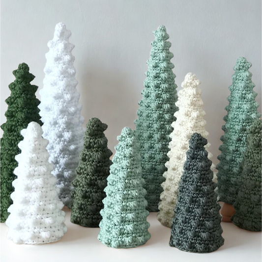 Minimalist Christmas Trees Crochet Pattern