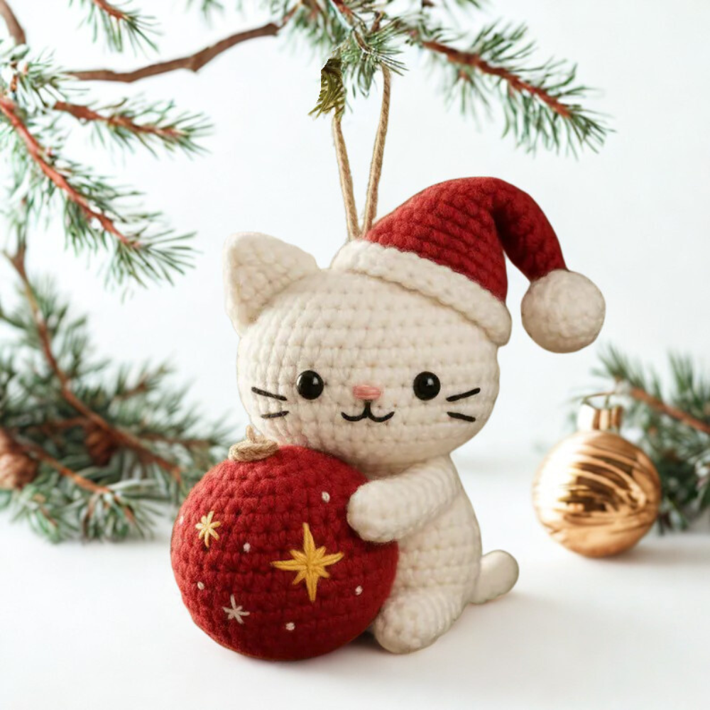 Santa Kitty Crochet Pattern