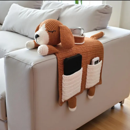Dog Sofa Armrest Organizer Crochet Pattern