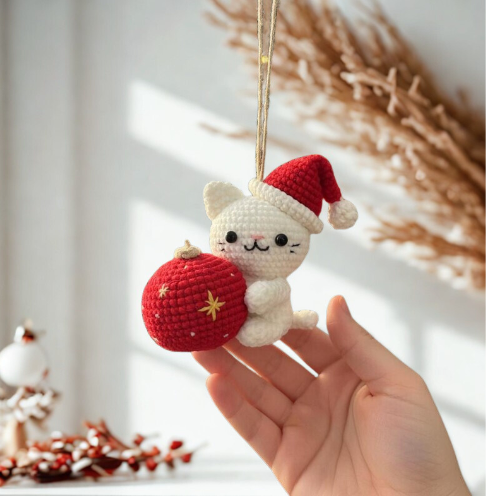 Santa Kitty Crochet Pattern