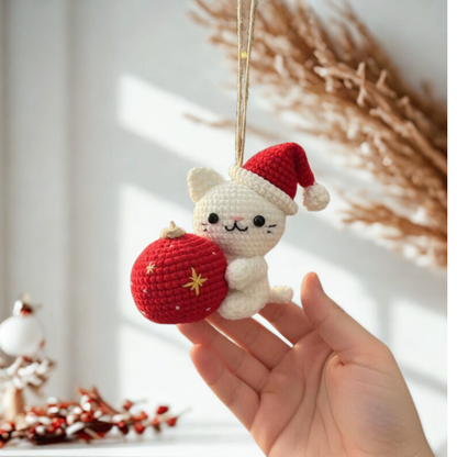 Santa Kitty Crochet Pattern