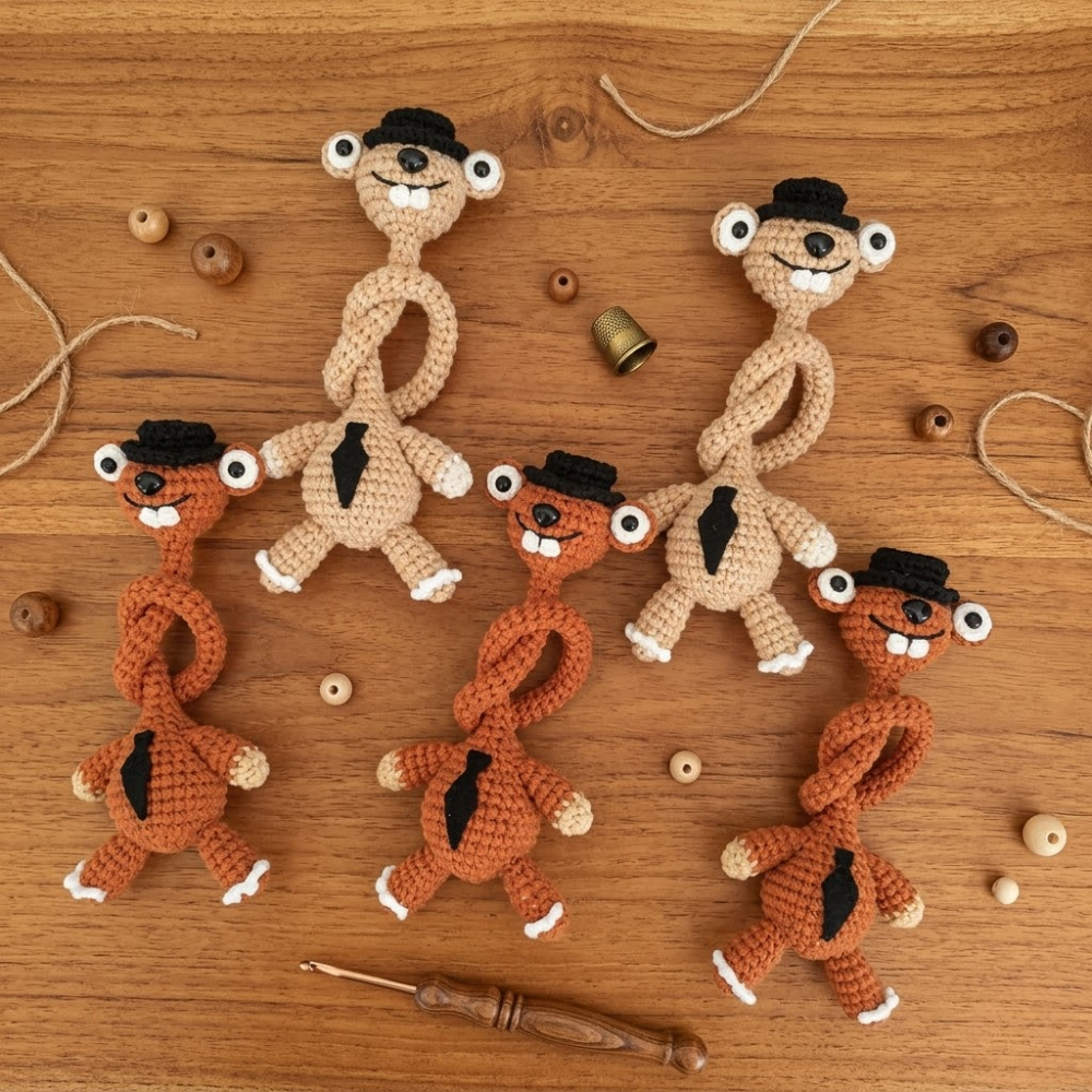 10 in 1 Long Neck Bag Charm Crochet Pattern
