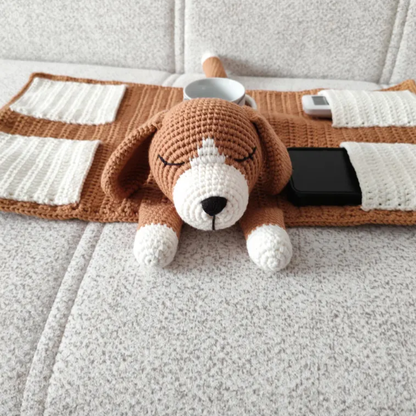 Dog Sofa Armrest Organizer Crochet Pattern