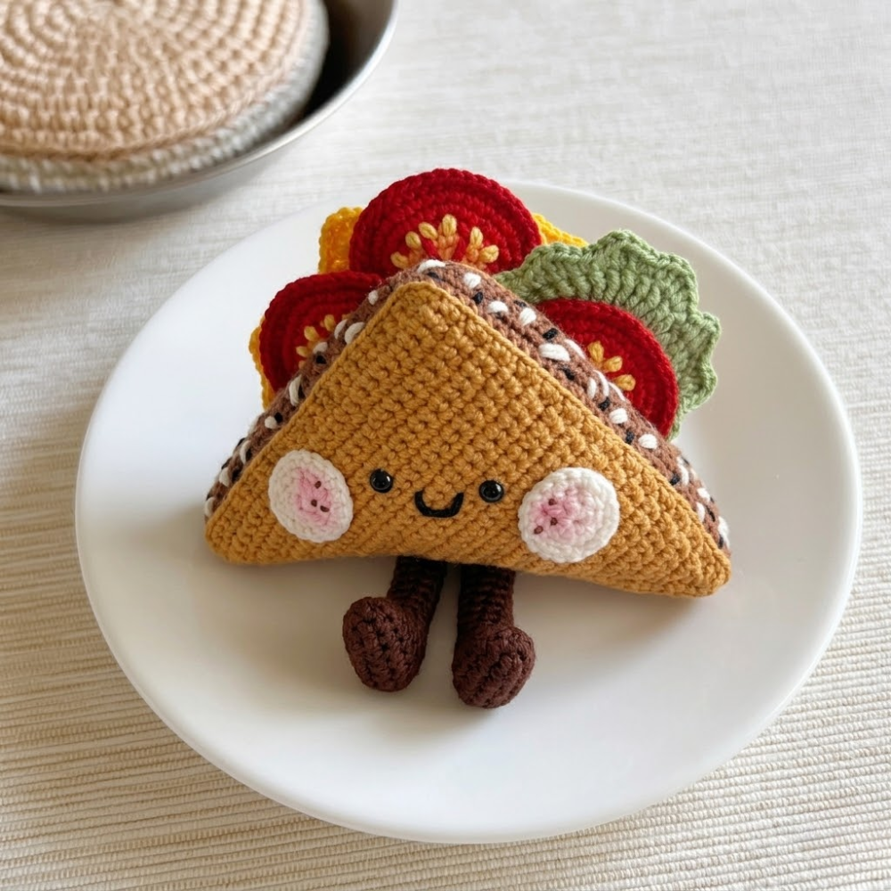 Kawaii Taco Plush Crochet Pattern