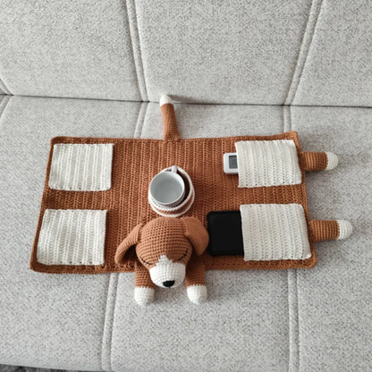Dog Sofa Armrest Organizer Crochet Pattern