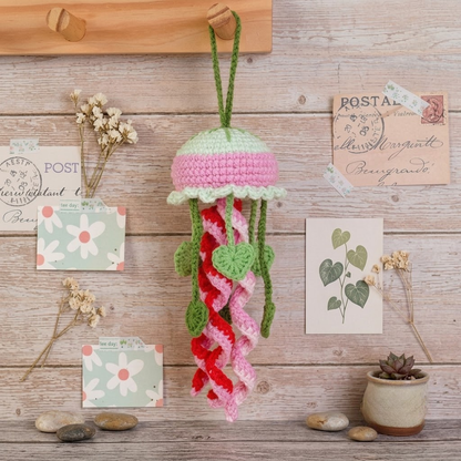 4 in 1 Floral Jellyfish Crochet Pattern Bundle