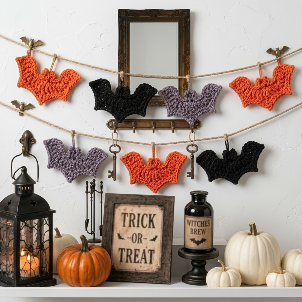 Flat Bat Crochet Pattern