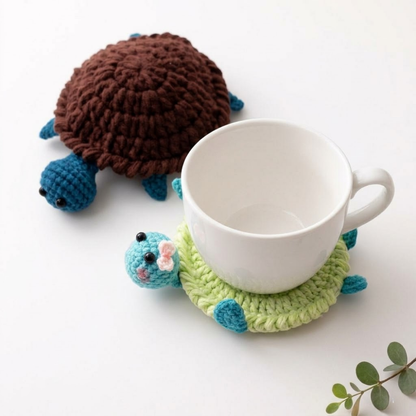 Cute Turtle Coaster Crochet Pattern