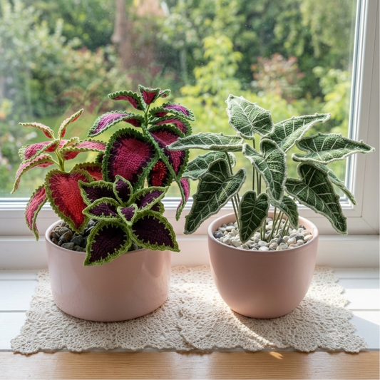 2 in 1 Coleus & Arrowhead Plant Crochet Pattern