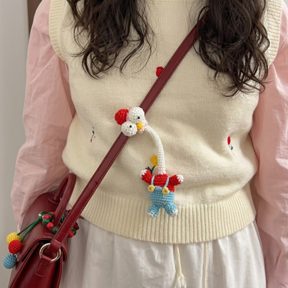 10 in 1 Long Neck Bag Charm Crochet Pattern