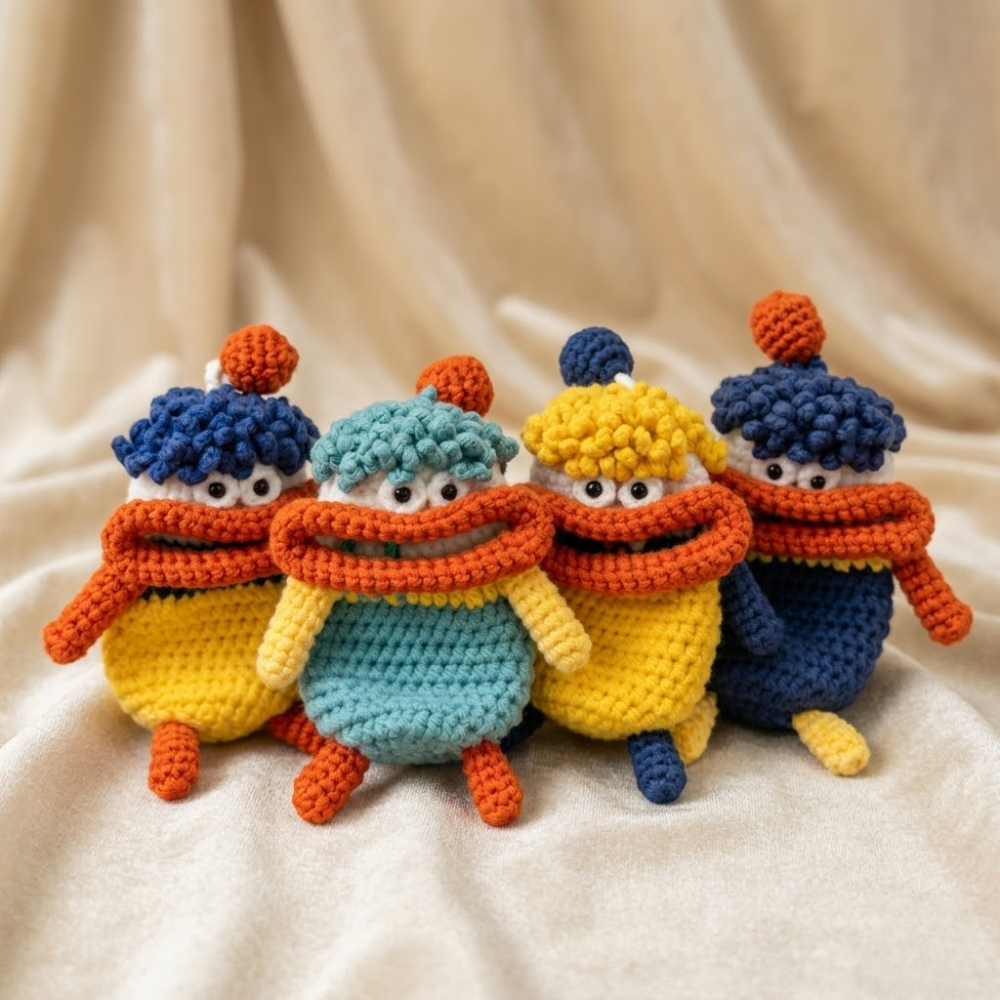 9 in 1 Monster Gang Amigurumi Crochet Pattern