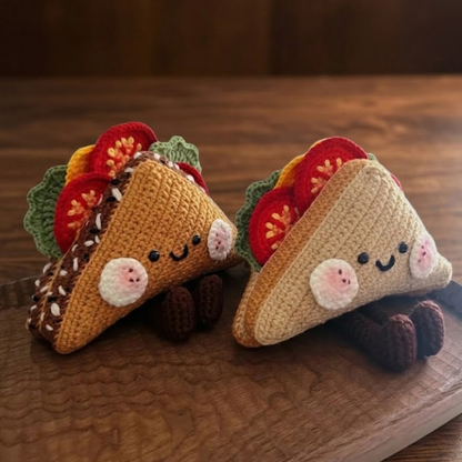 Kawaii Taco Plush Crochet Pattern