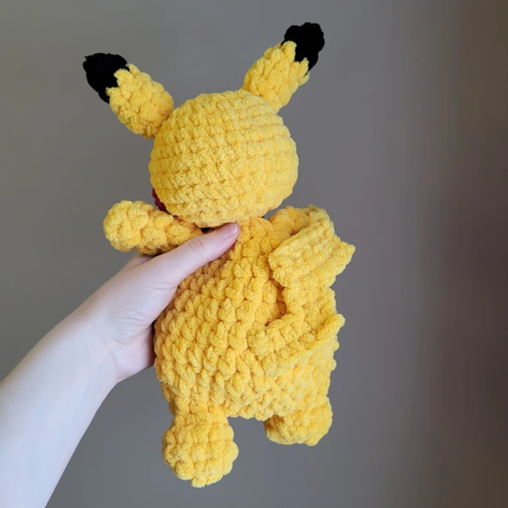 Yellow Pocket Friend Crochet Pattern