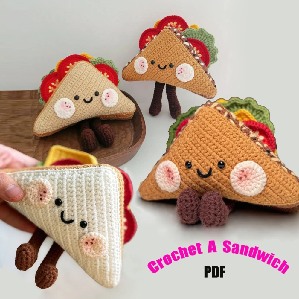 Kawaii Taco Plush Crochet Pattern