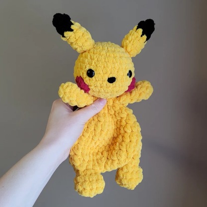 Yellow Pocket Friend Crochet Pattern