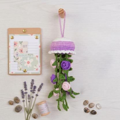 4 in 1 Floral Jellyfish Crochet Pattern Bundle