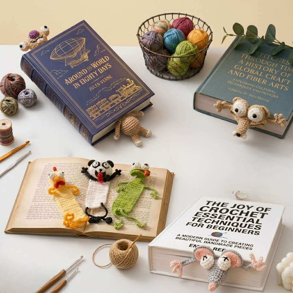 5 in 1 Amigurumi Bookmark Crochet Pattern