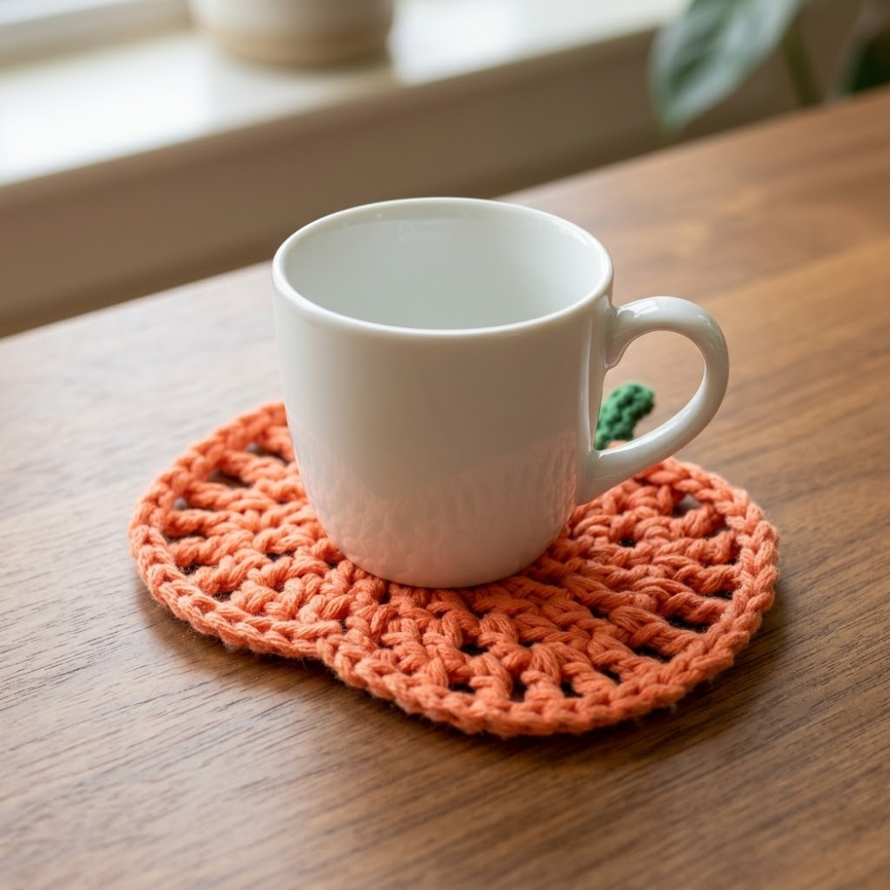 Pumpkin Coaster Crochet Pattern