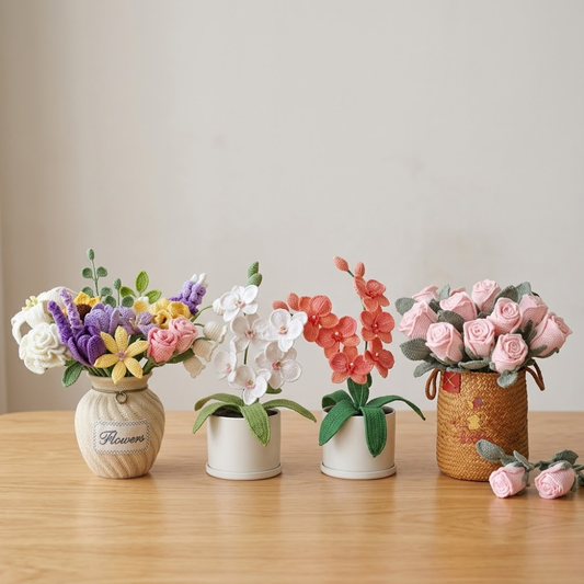 4 in 1 Floral Dreams Crochet Pattern Bundle
