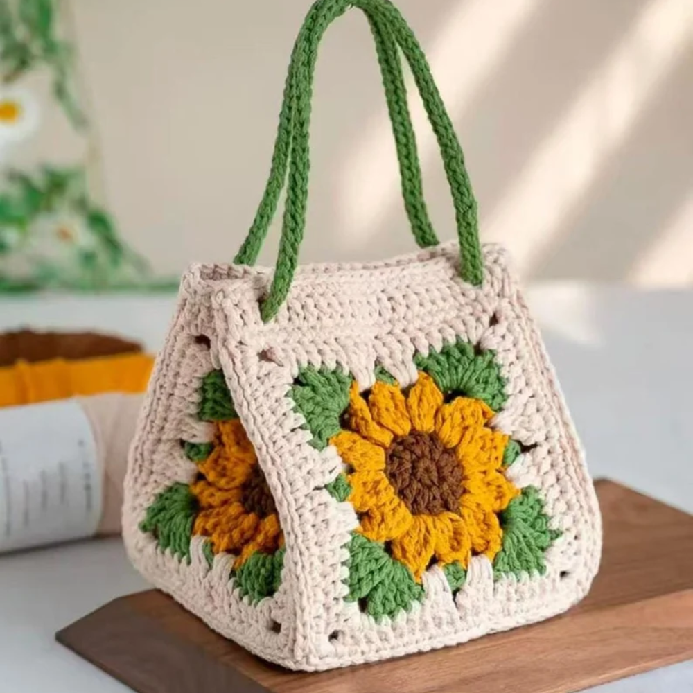 Handmade Sunflower Tote Crochet Pattern