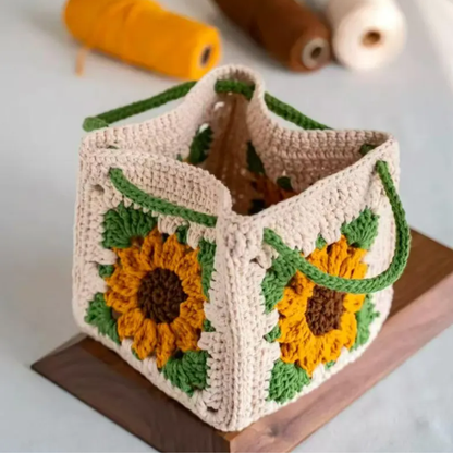 Handmade Sunflower Tote Crochet Pattern