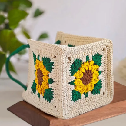Handmade Sunflower Tote Crochet Pattern
