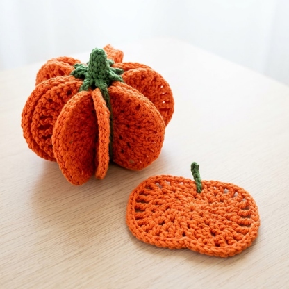 Pumpkin Coaster Crochet Pattern