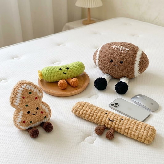 4 in 1 Quirky Desk Buddies Crochet Pattern