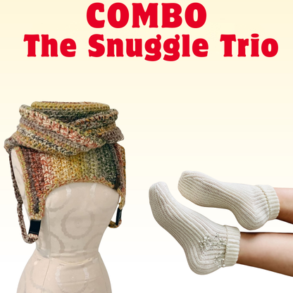 2 in 1 The Snuggle Trio Crochet Pattern