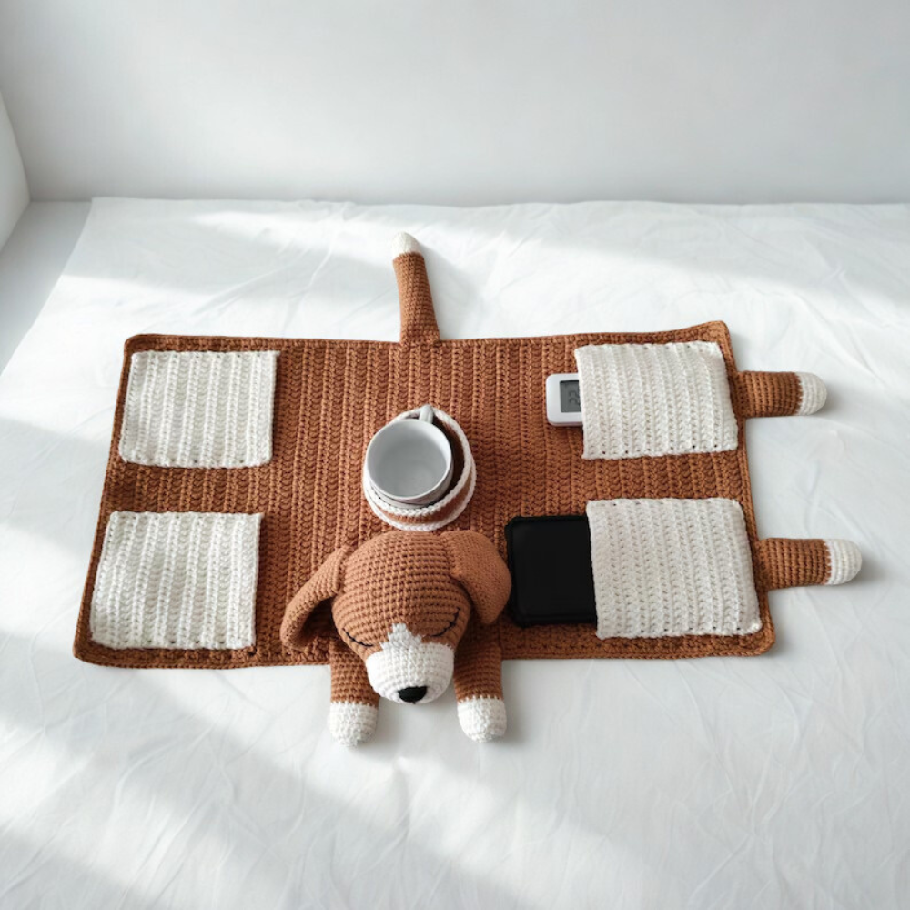 Dog Sofa Armrest Organizer Crochet Pattern