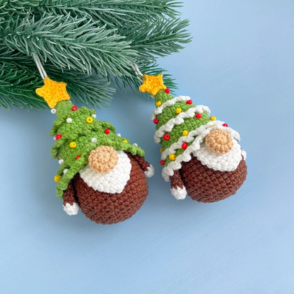 Christmas Gnome Ornament Crochet Pattern
