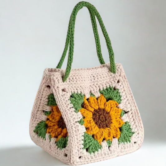 Handmade Sunflower Tote Crochet Pattern