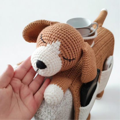 Dog Sofa Armrest Organizer Crochet Pattern