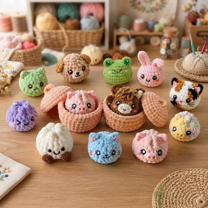 Dumplings and Steamer Crochet Pattern Set