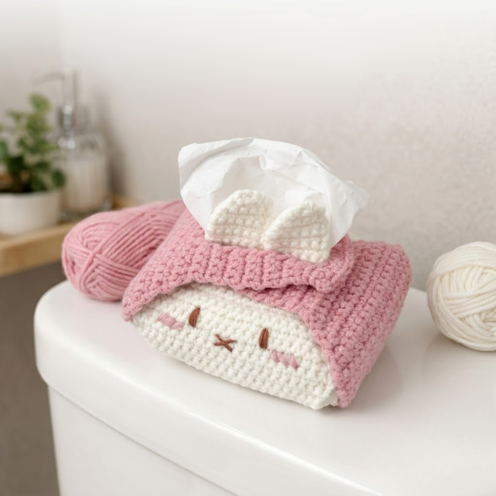3 in 1 Tissue Box Toilet Crochet Pattern