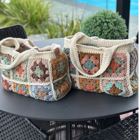 Cozy Patchwork Tote Crochet Pattern