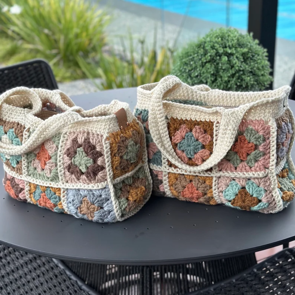 Cozy Patchwork Tote Crochet Pattern