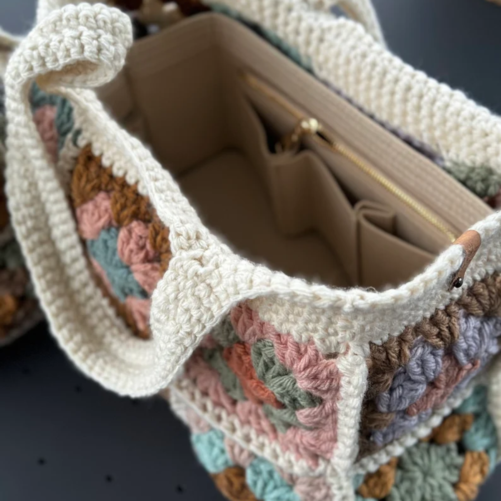 Cozy Patchwork Tote Crochet Pattern