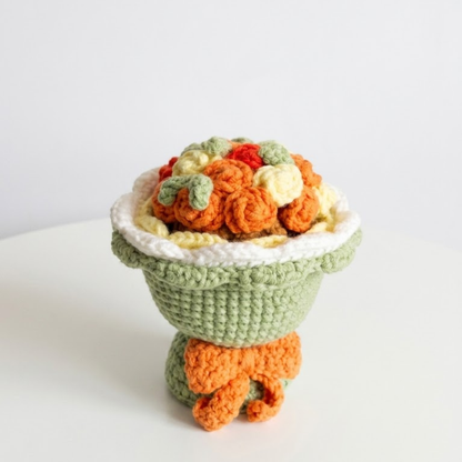 2 in 1 Flower Girl Reversible Doll Crochet Pattern