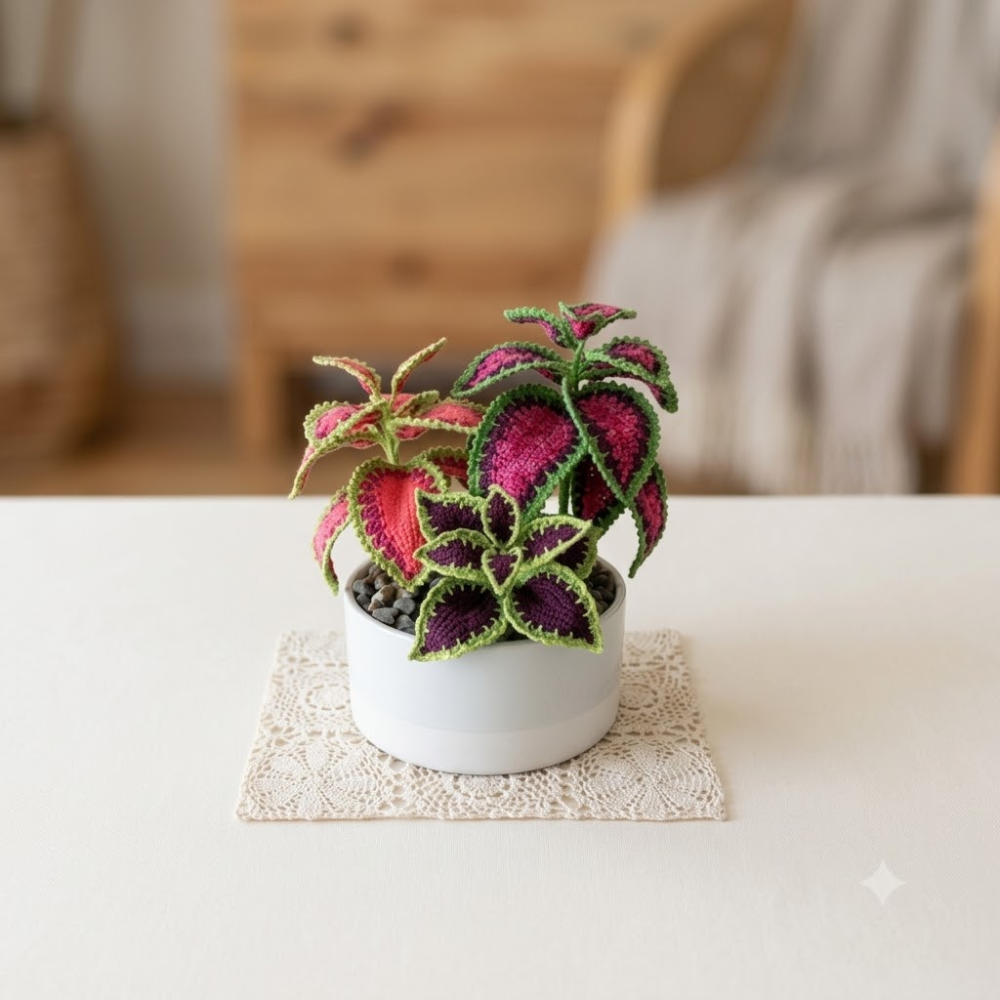 2 in 1 Coleus & Arrowhead Plant Crochet Pattern