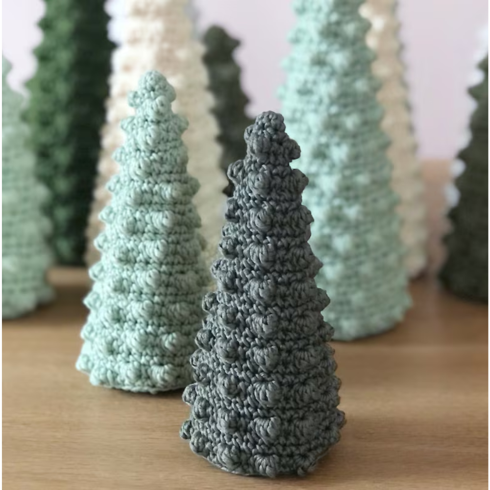 Minimalist Christmas Trees Crochet Pattern