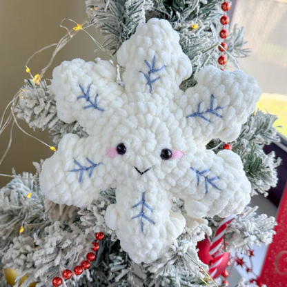 Snowflake Plush Ornament Crochet Pattern