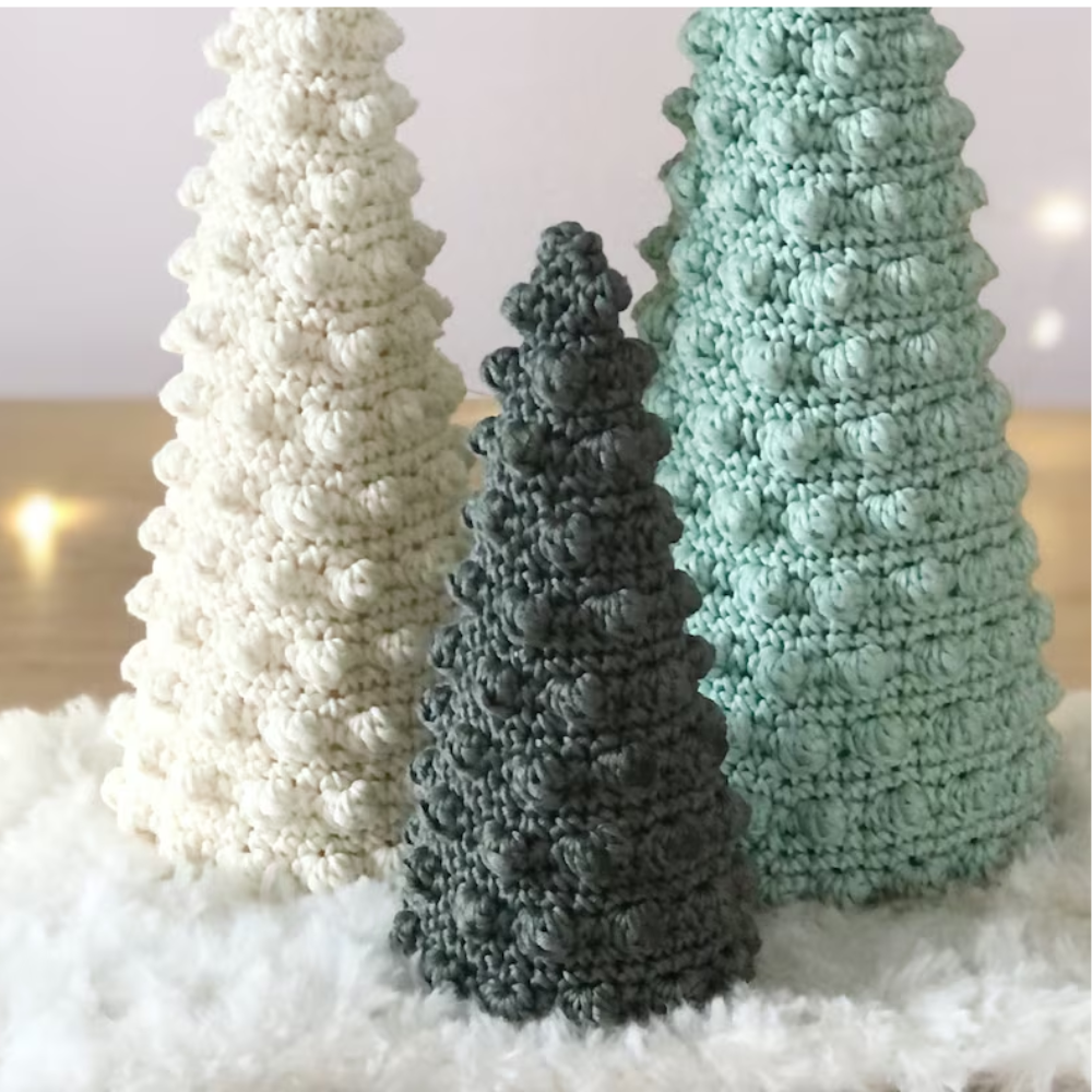 Minimalist Christmas Trees Crochet Pattern