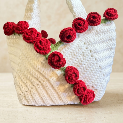 Rose Tote Bag Crochet Pattern