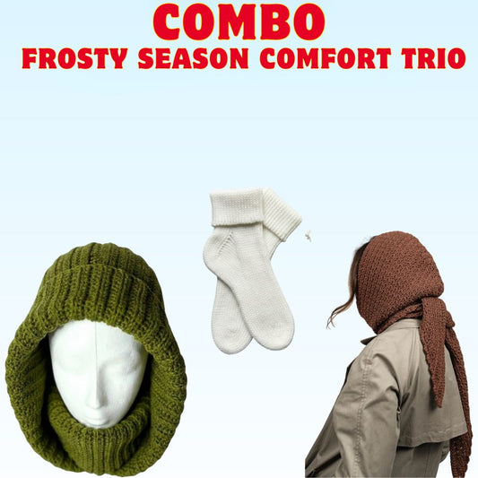 3 in 1  Frosty Season Comfort Trio Crochet Pattern