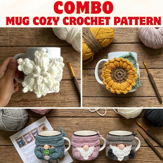 5 in 1 Mug Cozy Crochet Pattern