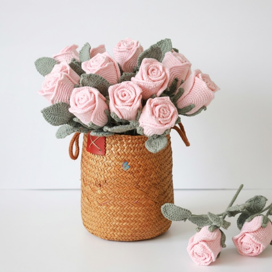 Rose Flower Bouquet Crochet Pattern